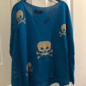Oversized skull sweater